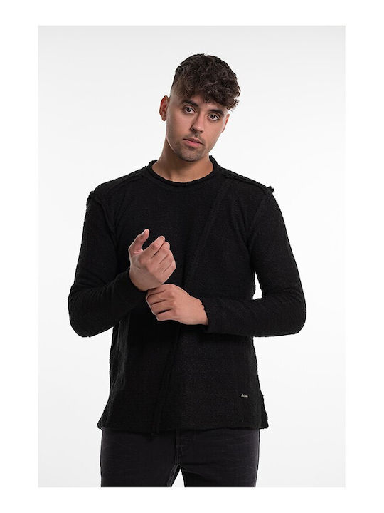 Bellissimo Herren Langarm-Pullover Schwarz