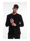 Bellissimo Herren Langarm-Pullover Schwarz