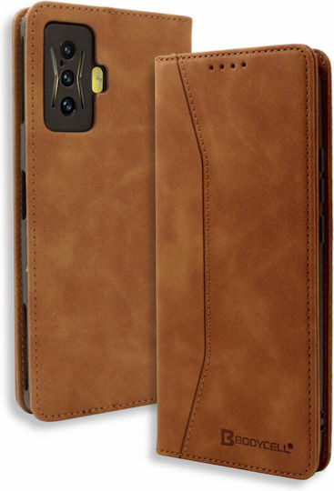 Bodycell Wallet Piele artificială Maro (Poco F4 GT 5G)