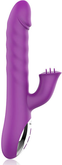 Dream Love Fun Function Zenda Thruster & Rotation Δονητής Rabbit 24.5cm Purple