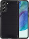 Sonique Carbon Brushed Back Cover Σιλικόνης / Πλαστικό Μαύρο (Galaxy S22 5G)