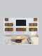 Wohnzimmer TV-Einheit Smoky Oak L80xB30xH30cm