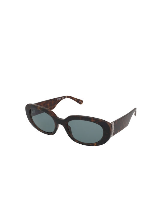 Guess Sunglasses with Brown Tartaruga Plastic Frame and Blue Lens GU8260 53N