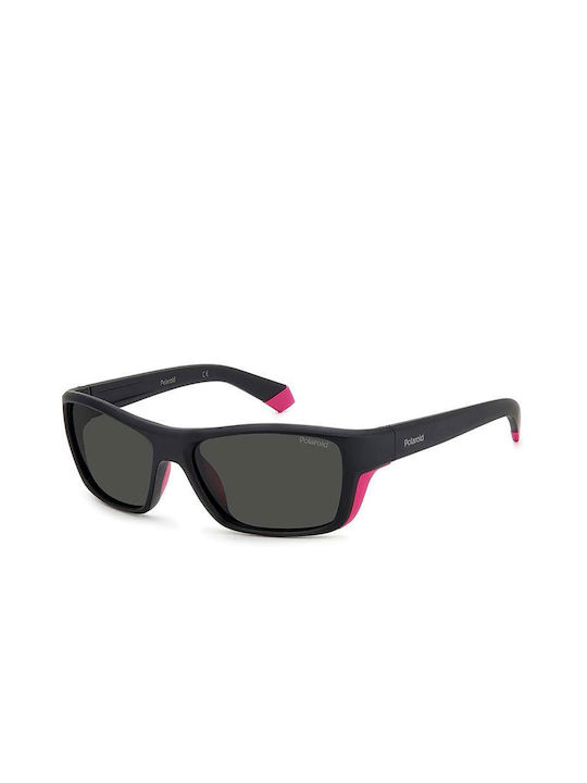 Polaroid Men's Sunglasses with Black Acetate Frame and Black Lenses PLD 7046/S 3MR/M9