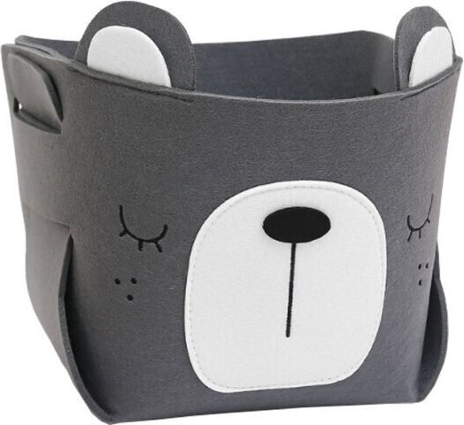 Loco Children's Storage Basket made of Fabric Αρκουδάκι 1pcs