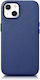 iCarer Genuine Leather Back Cover Δερμάτινο Μπλ...
