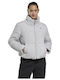 Studio Κοντό Γυναικείο Puffer Μπουφάν για Χειμώνα Light Grey Heather