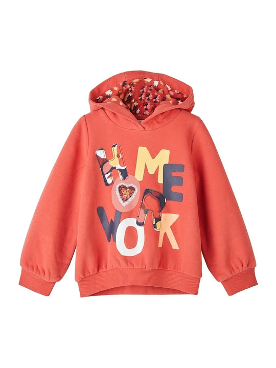 S.Oliver Kids Sweatshirt with Hood Orange