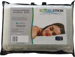 Strom Eco Vrisko Gel Μαξιλάρι Ύπνου Memory Foam Ανατομικό Μέτριο 42x65x12cm