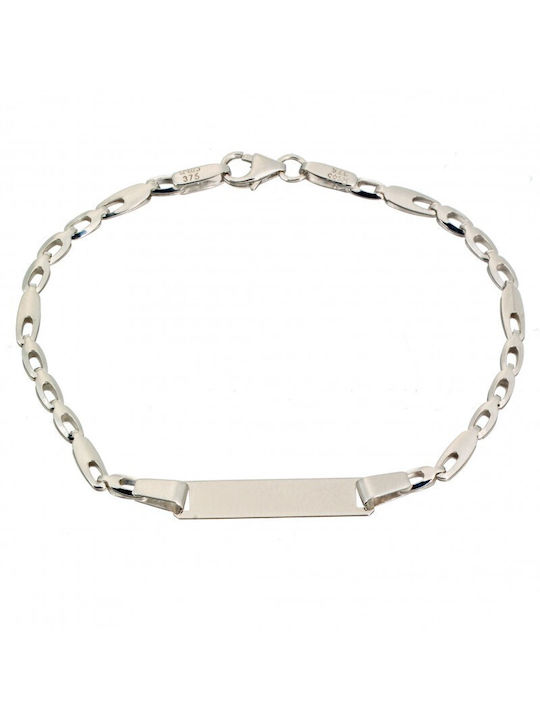 White gold ID bracelet BA179 14 Carat