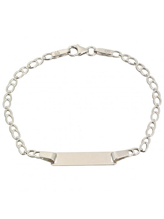 White gold ID bracelet BA180 14 Carat