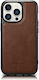 iCarer Leather Oil Wax Back Cover Δερμάτινο Καφ...