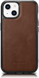 iCarer Leather Oil Wax Back Cover Leather Brown...