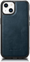 iCarer Leather Oil Wax Back Cover Leather Blue ...