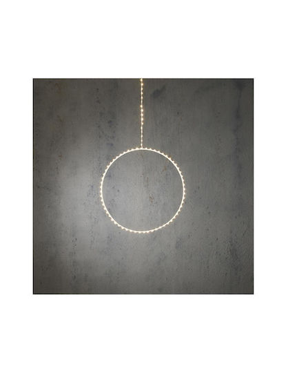 Atmosphera Crăciun Decorativ Coroană de flori cu lumină LED Electric cu Diametru 100cm.