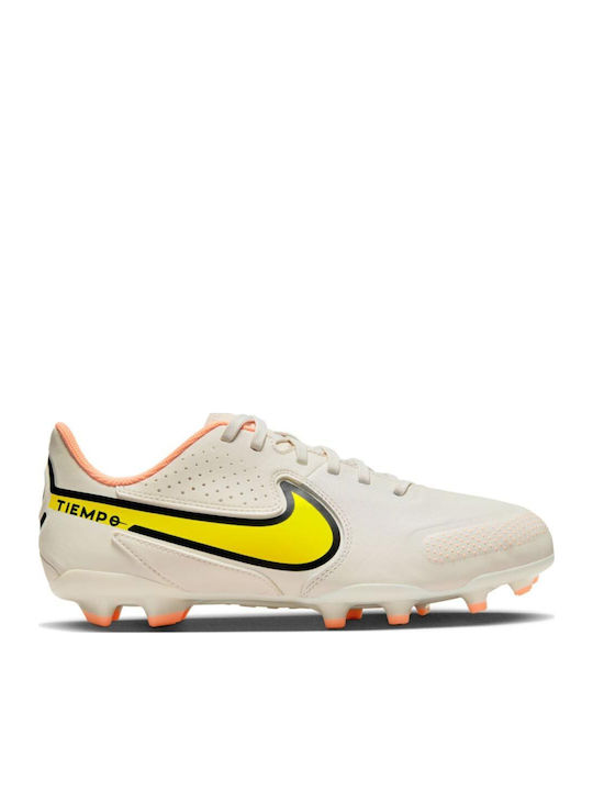 Jr Legend 9 Academy Kids Molded Soccer Shoes Beige