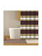 SL740 Duschvorhang Stoff 180x200cm Braun