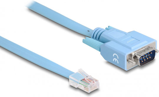DeLock Cable RJ45 male to RS232 9-pin male 1m (63353) 1pcs