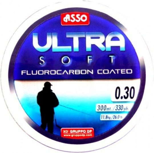 Asso Ultra Soft Πετονιά Ψαρέματος Fluorocarbon 300m / 0.32mm