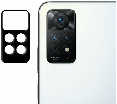 Camera Protection Tempered Glass Black for the Redmi Note 11 Pro