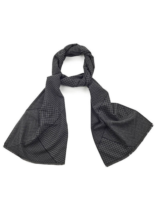 Verde Men's Scarf Black