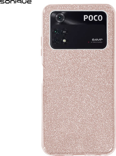 Sonique Shiny Back Cover Σιλικόνης Ροζ (Xiaomi Poco M4 Pro 4G)