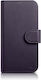 iCarer Anti-RFID Brieftasche Leder Dark Purple (iPhone 14)