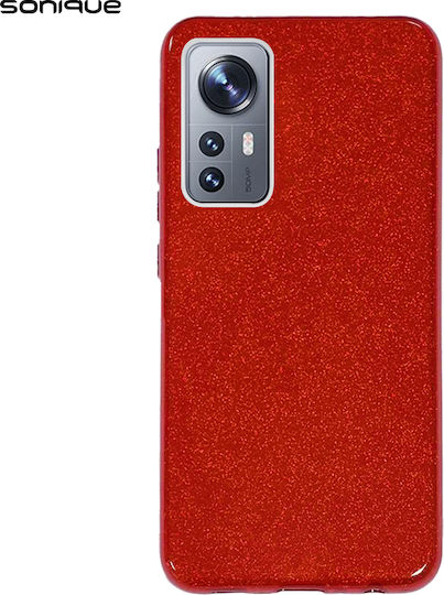 Sonique Shiny Umschlag Rückseite Silikon Rot (Xiaomi 12 / 12X)