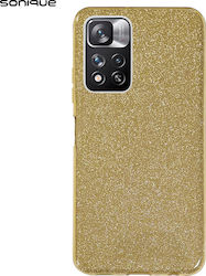 Sonique Shiny Back Cover Silicon Auriu (Redmi N...