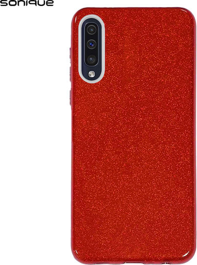 Sonique Shiny Umschlag Rückseite Silikon Rot (Samsung Galaxy A50/A50S/A30S)