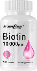 Ironflex Nutrition Biotin Vitamin for Hair, Skin & Nails 10000mcg 100 tabs