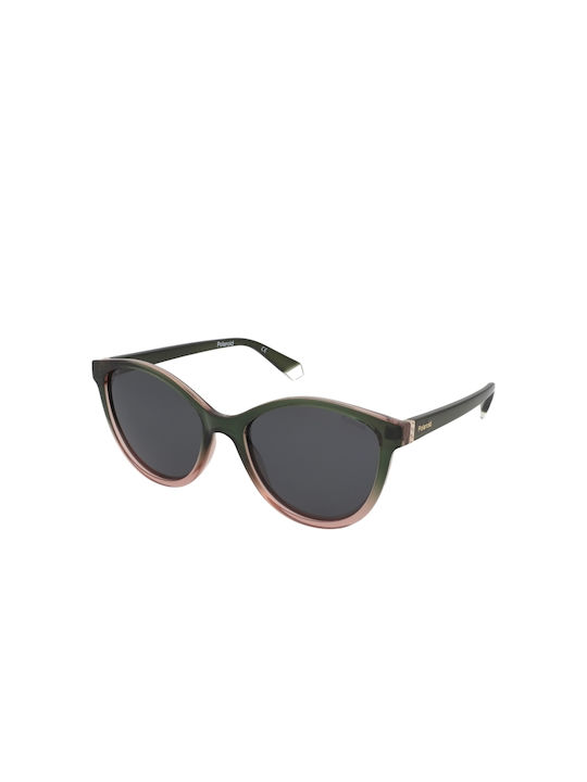 Polaroid Feminini Ochelari de soare cu Multicolor Cadru și Gri Polarized Lentilă