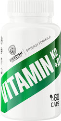 Swedish Supplements Vitamin K2 + D3 Витамин 60 капси