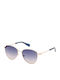 Guess Unisex Sunglasses With Gold Metallic Frame And Grey Gradient Lens GU8257 28B