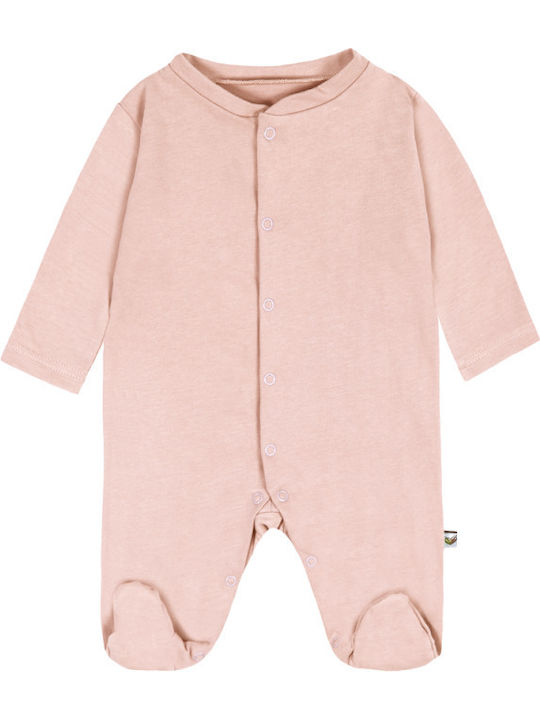 Nanaf Organic Baby Bodysuit Set Long-Sleeved Pink