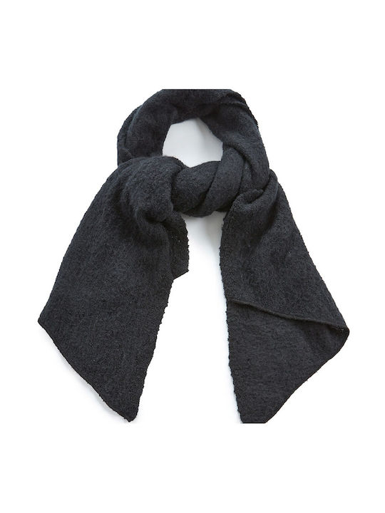 Verde 06-0963 Women's Wool Scarf Black