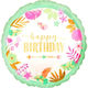 Balloon Foil Round Multicolour Tropical 45cm