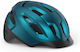 MET Urbex Fahrradhelm Straße mit MIPS Schutz und LED Licht Teal Blue Metallic Matt