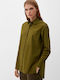 Red Label Langärmelig Damen Hemd Khaki