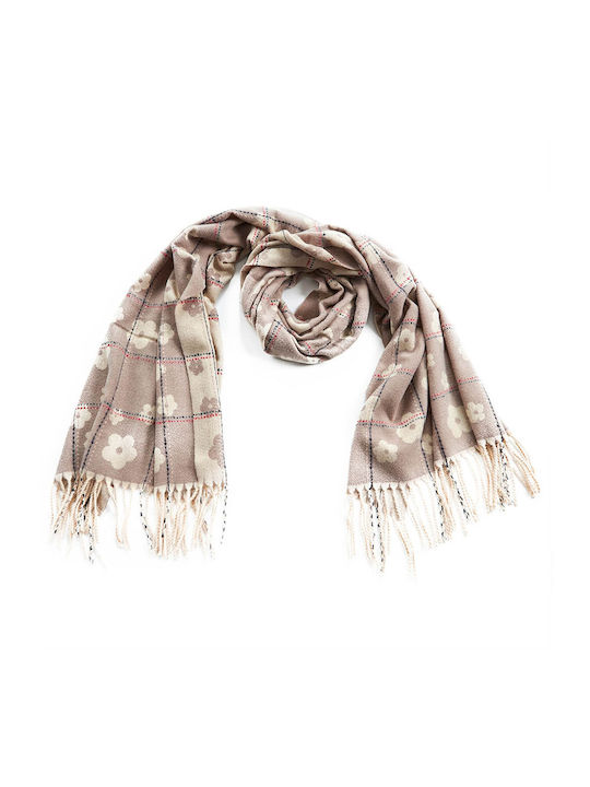 Verde Women's Wool Scarf Beige