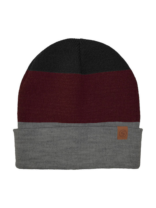 Kinder Beanie Gestrickt Burgundisch
