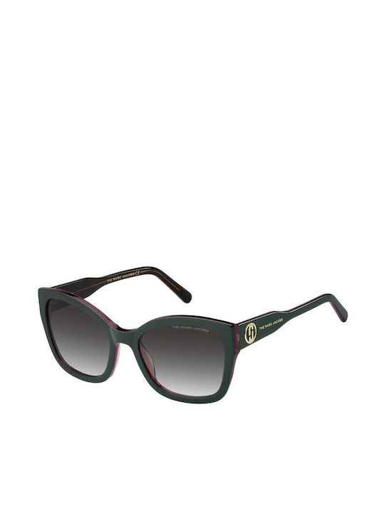 Marc Jacobs Women's Sunglasses with Black Plastic Frame and Gray Gradient Lens MARC 626/S ZI9/9O