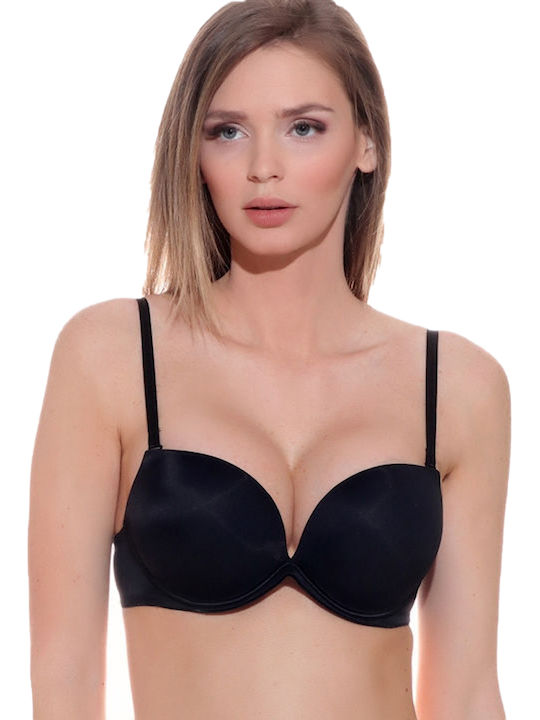 Bra Jolidon Max-up / Super Push-up S1600 - Black