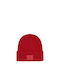 Only Ribbed Beanie Cap Red