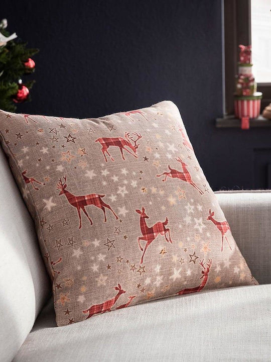 Gofis Home Christmas Decorative Square Pillowca...