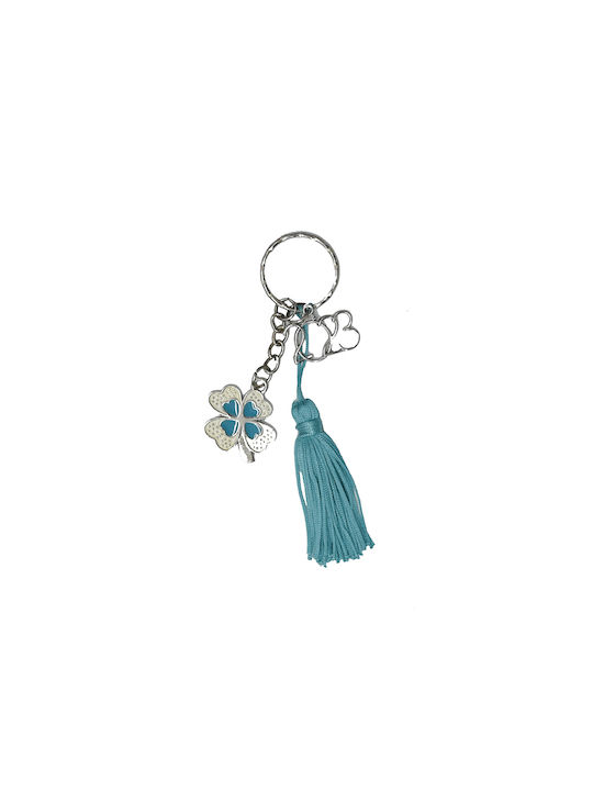 Happyness charms four leaf clover key ring