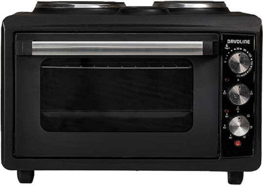 Davoline Ηλεκτρικό Φουρνάκι 38lt με 2 Εστίες
