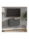 Hängendes Wohnzimmer Nischenschrank aus Massivholz Grau 60x30x35cm