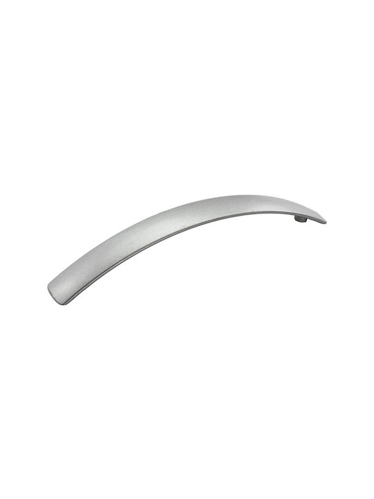 Viobrass 802 Handgriff Möbelgriff aus Metallisch Nickel Matte 153mm (Zentrenabstand 128mm) 802 1Stück
