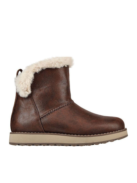 Keepsakes 2.0 Women's Ankle Boots Platform & Fur Burgundy